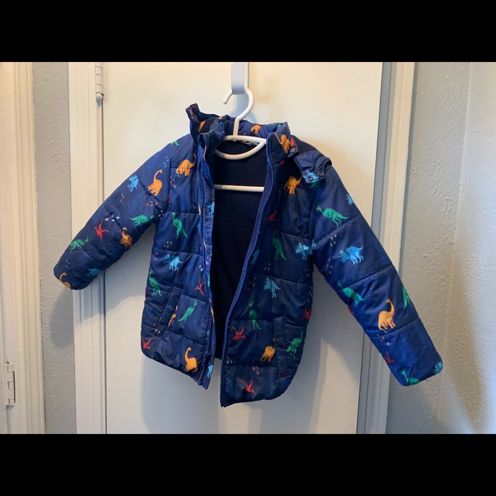 Beebay Dino Puffer Coat Boys 5/6